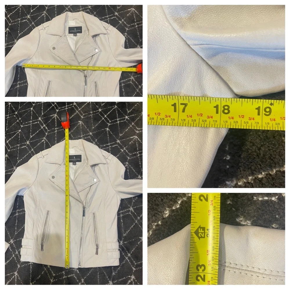 LONDON FOG LEATHER MOTTO JACKET